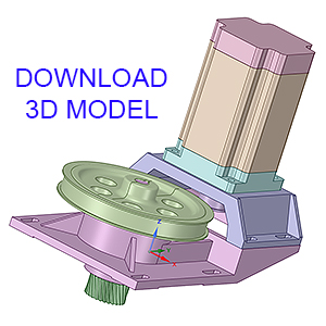rack and pinion gearbox 3d model
